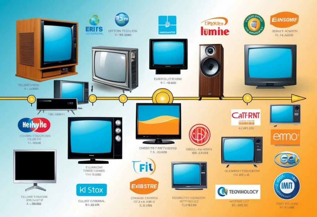 television evolution from early models to modern flat screens
